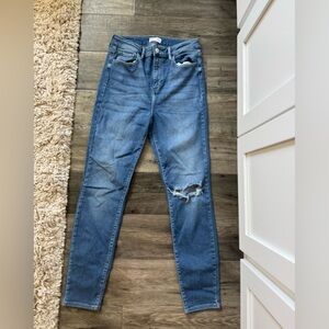 Cello Women's Blue Distressed Jeans